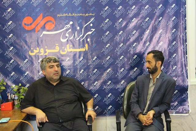 حضور خورگامی مدیرعامل شرکت نمایشگاه های بین المللی استان قزوین در دفتر خبرگزاری مهر قزوین