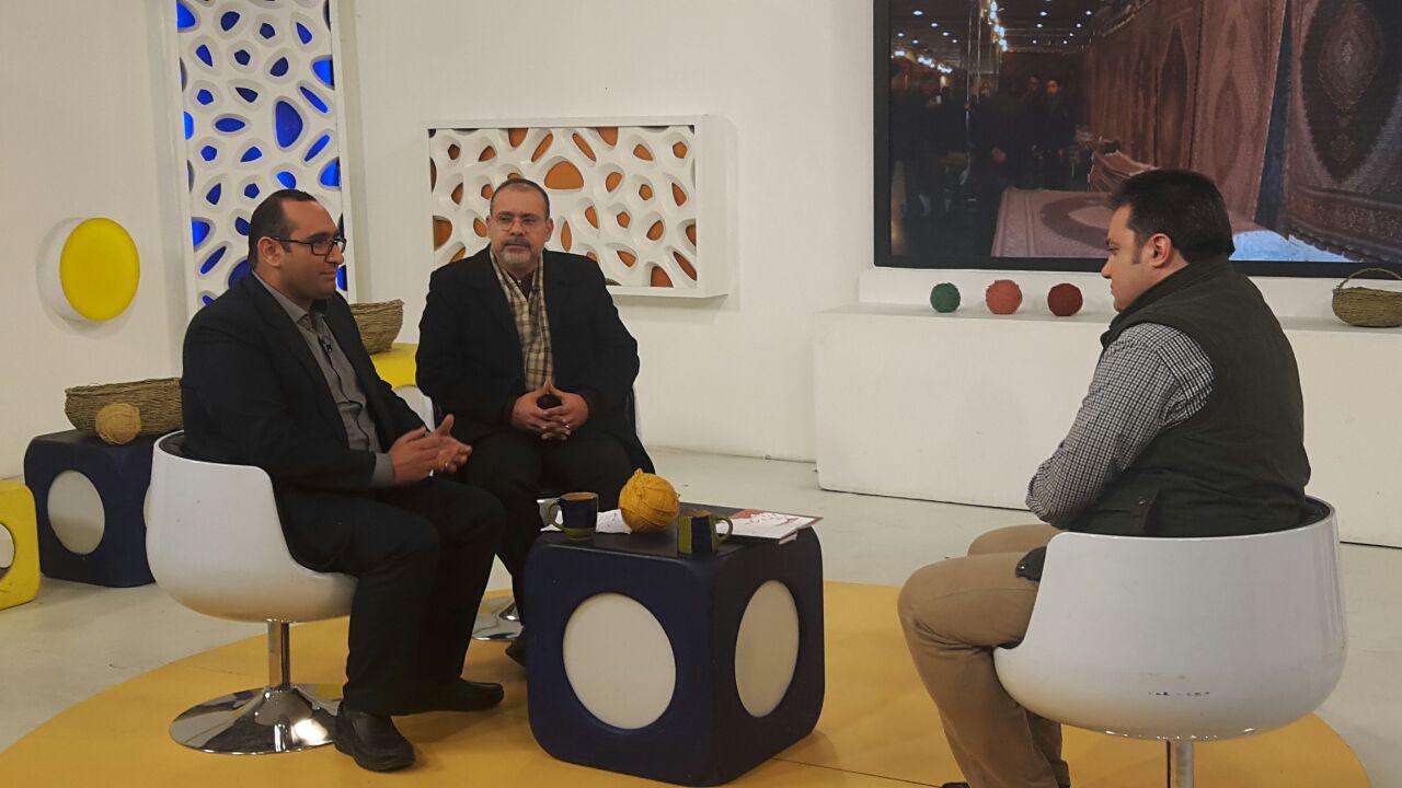 مصاحبه تلویزیونی مدیر عامل شرکت نمایشگاه های بین المللی استان قزوین در برنامه زنده((با همستان))شبکه جهانی جام جم با موضوع نهمین نمایشگاه تخصصی فرش دستباف قزوین